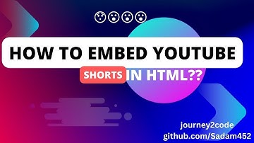 How to embed Youtube shorts in HTML?? || #html5 #iframe #youtubeshorts