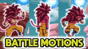 NEW SSJ4 DAIMA MINI GOKU BATTLE MOTIONS! Dragon Ball Z Dokkan Battle