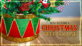 DIY Whimsical Drum Christmas Tree Stand Cover Tutorial