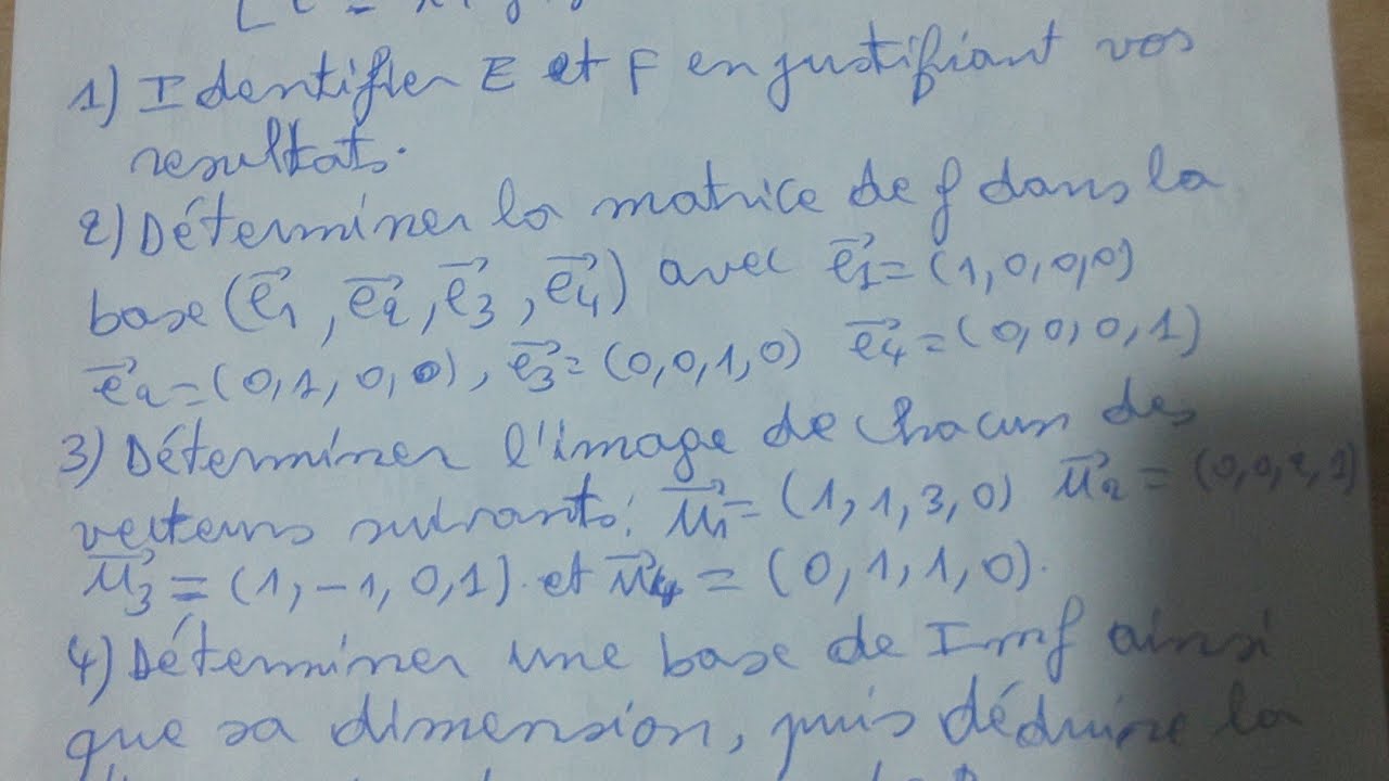 Exercice corrigé.Sur Comment montrer que deux sous espaces vectoriels sont supplémentaires Exercice corrigé.Sur Comment montrer que deux sous espaces vectoriels sont supplémentaires