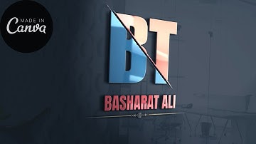 Logo kaise banaye | Create a SLASHED |💰 Letters 3D Logo on Canva | 3d Logo photopea