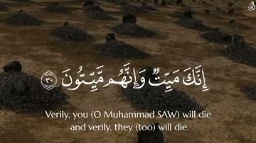 إِنَّكَ مَيِّتٌ وَإِنَّهُم مَّيِّتُونَ - (آيات من سورة الزمر) - القارئ ماهر المعيقلي