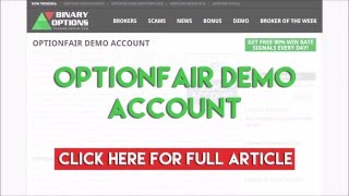 OptionFair Demo Account