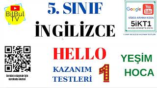 5. Sınıf İngilizce Hello 5İkt1