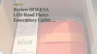 Review HOKENA LED Road Flares Emergency Lights - Roadside Warning Car Safety Flare Kit for Vehi...