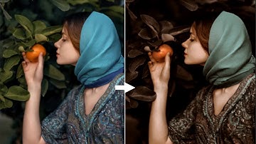 Dark chocolate color grading in photoshop/ photoshop tutorial