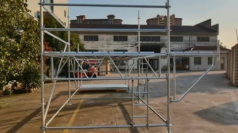 How to Install Steel Ringlock Scaffolding | Step-by-Step Guide by Yueyang