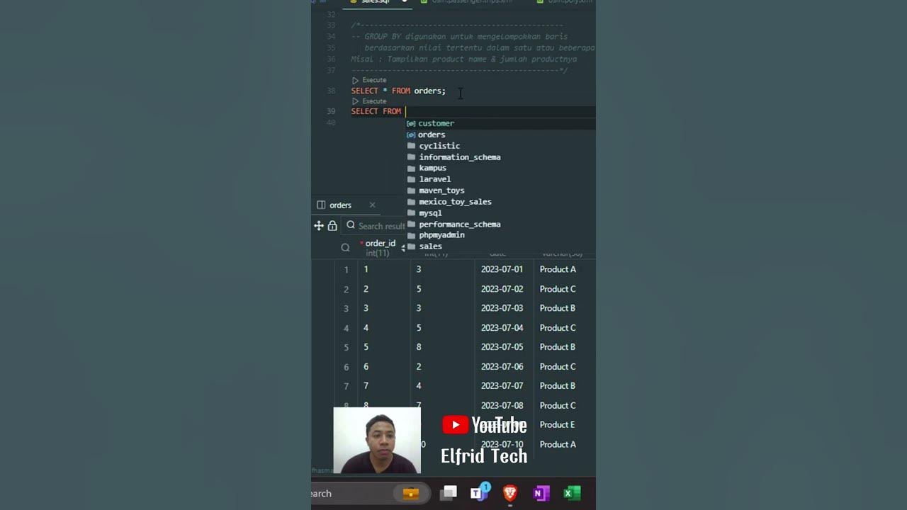 Cara Mengelompokan data dengan GROUP BY SQL