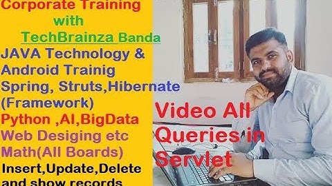 insert update delete using servlet and html