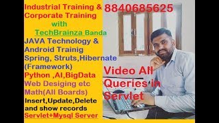 insert update delete using servlet and html