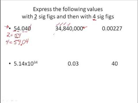 Sig Fig practice video part 1 of 3 - YouTube