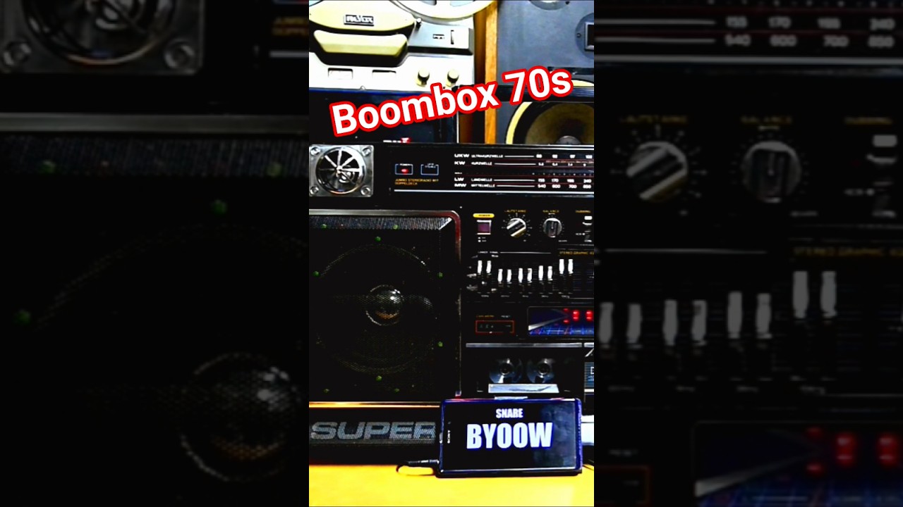 70s Vintage Rare Unique BOOMBOX Jumbo Monster Radio Cassette Recorder Smartphone PENTAKILL MUSIC