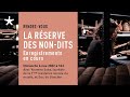 La rserve des nondits  enregistrements en cours  rencontre avec youmna saba