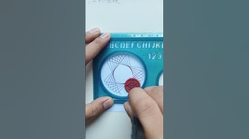 spirograph using a rotary ruler is fun #spirograph #drawing #easydrawing