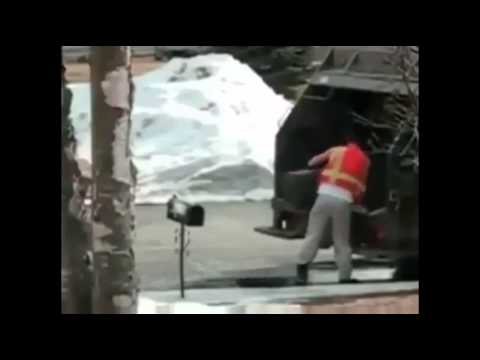 When your trash man goes crazy