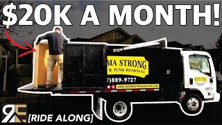 Making $20,000 A Month THROWING TRASH  Junk Removal Business
