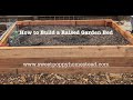 HOW TO MAKE A GARDEN BED