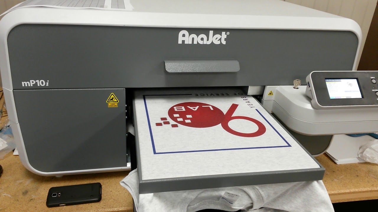Direct To Garment Printing T Shirt Anajet - YouTube