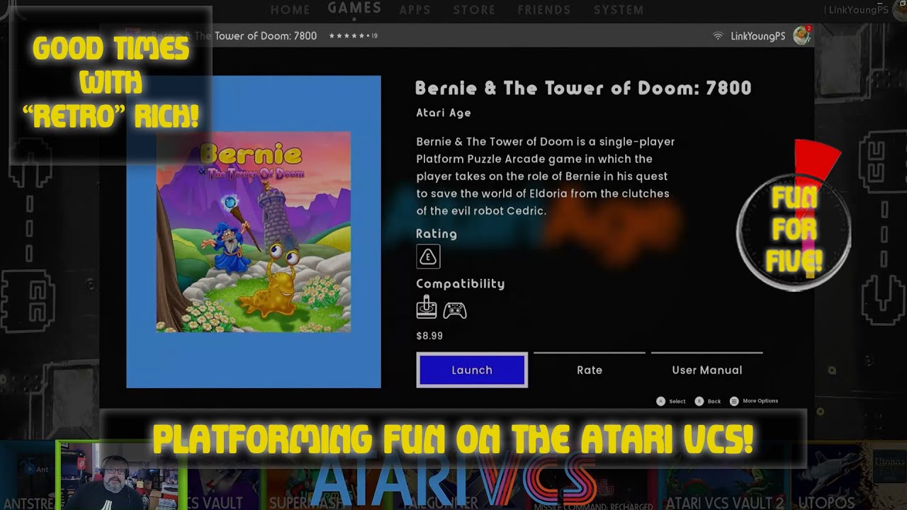 Atari VCS - Берни и Башня Судьбы: 7800 - Веселье для пятерых! Хорошие времена с Ретро Ричем, эпиз...