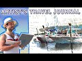 Art Travel Journal (3 paintings - materials and process!)