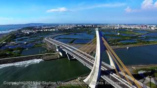 20151003空拍【屏東大鵬灣風景區，鵬灣跨海大橋、開橋、夜晚光 ...