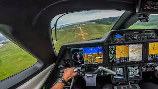 POUSANDO em GUARULHOS : nuvens, TURBULÊNCIA e POUSO por INSTRUMENTOS ! Embraer Phenom 300 E