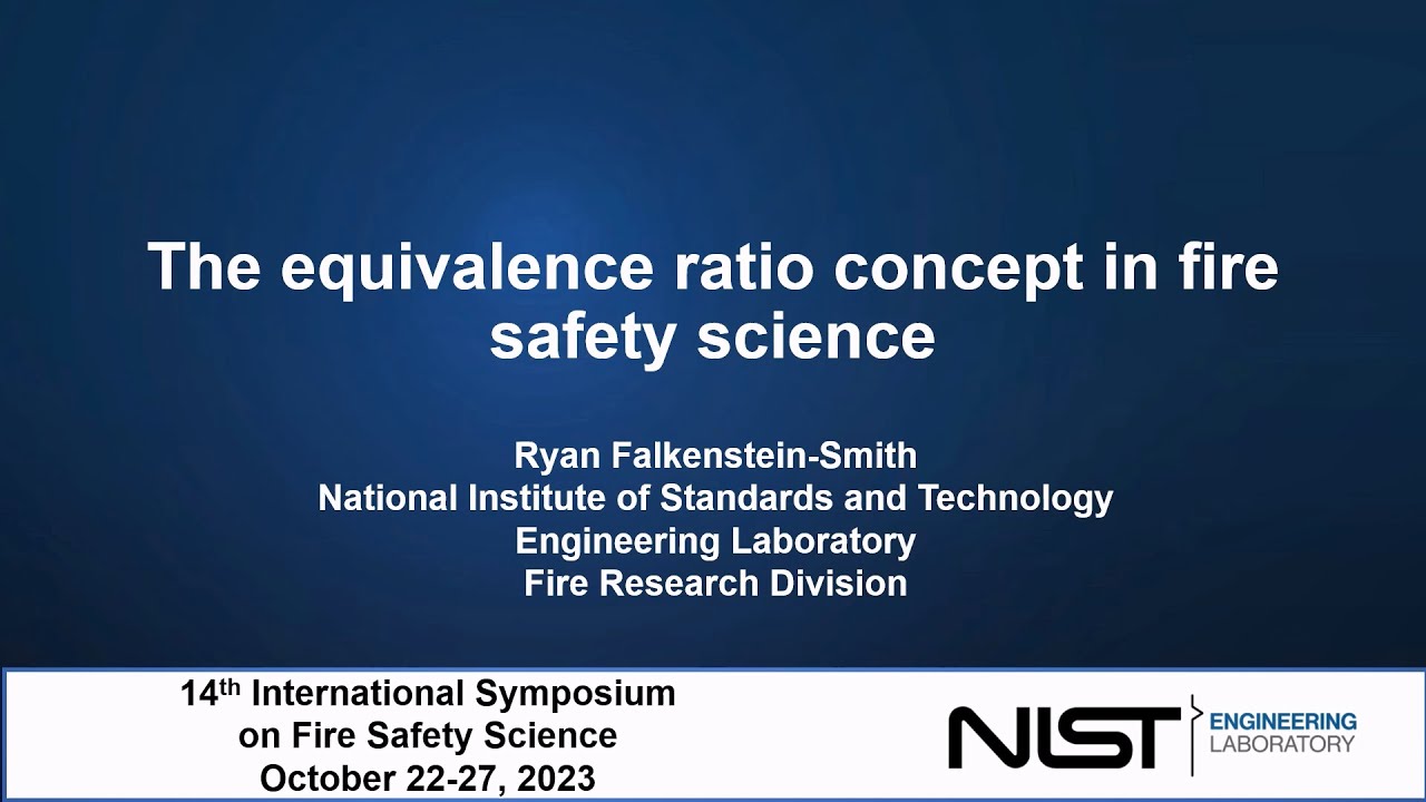 The Equivalance ratio concept in fire safety science by Falkenstein Smith