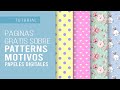 Paginas GRATIS de PAPELES DIGITALES, PATTERNS O MOTIVOS