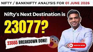 Nifty Prediction for Monday 01 June 2026 | Nifty’s Next Destination is 23077?