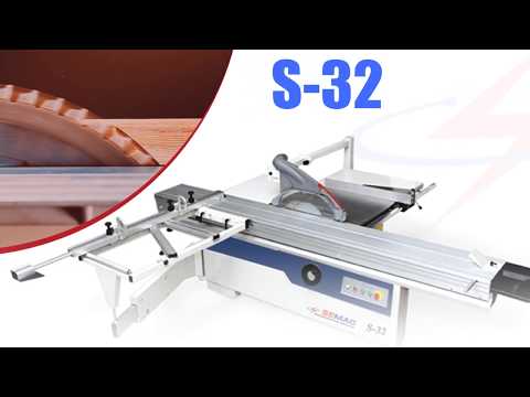 Video Máy cắt ván MDF S-32 I Máy cưa bàn trượt 2 lưỡi Semac... - youtube