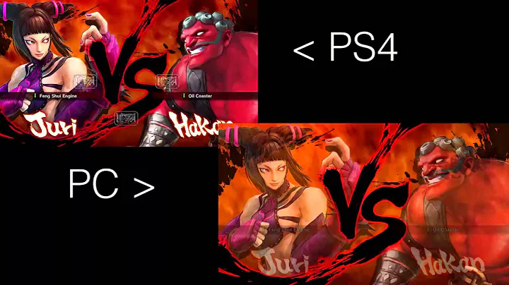 USFIV PS4 Menu Lag compared to PC Version