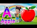 Phonics Song 2 with TWO Words in 3D - A For Airplane - ABC Alphabet Songs with Sounds for Children