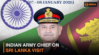 Indian Army Chief On Sri Lanka Visit