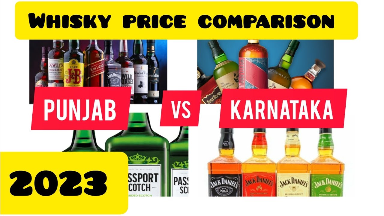 2023 Karnataka vs Punjab whisky price comparison video two states