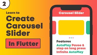 Create a Carousel Slider in Flutter ( Part 2 ) #khoobcoding