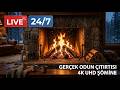 🔥 Fireplace 4K UHD! Fireplace with Crackling Fire Sounds. Fireplace Ambience.Çatırdayan Ateş Şömine