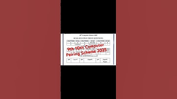 9th 10th Computer Pairing Scheme 2025  || All Punjab Boards