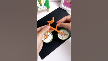 Cycle made of straws | kids craft #youtubeshorts #youtube #shorts