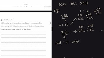 2022 HSC Mathematics Standard 2/General 2 Paper Q38 Solution