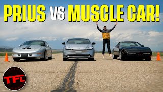 I'm Selling My Corvette If The Prius Wins... Chevy Corvette vs Trans Am vs Toyota Prius Drag Race!