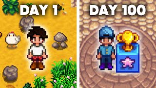 I played 100 days of Stardew Valley