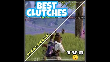 Insane clutches in cod mobile ! 1v8