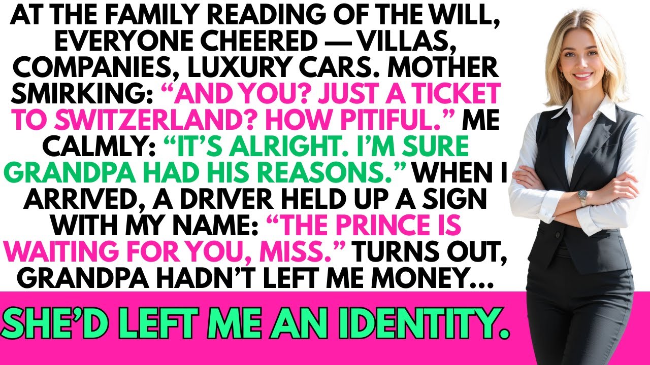 At the family reading of the will, they laughed when I only got a ticket to Switzerland... until...