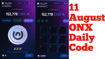 ONX 11 August Daily Code || ONUS Daily Code 11 August