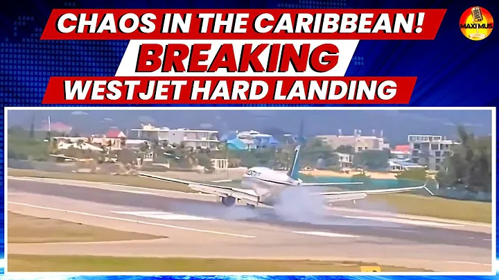 JUST IN: WestJet Boeing 737 landing gear collapses landing at Saint Maarten: 09/07/25