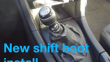 Installing a new shift boot on my saab DIY