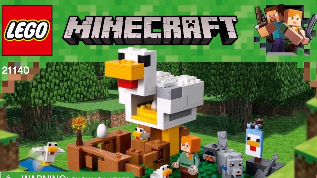 LEGO Minecraft the Chicken Coop 21140 Instructions Book DIY - YouTube