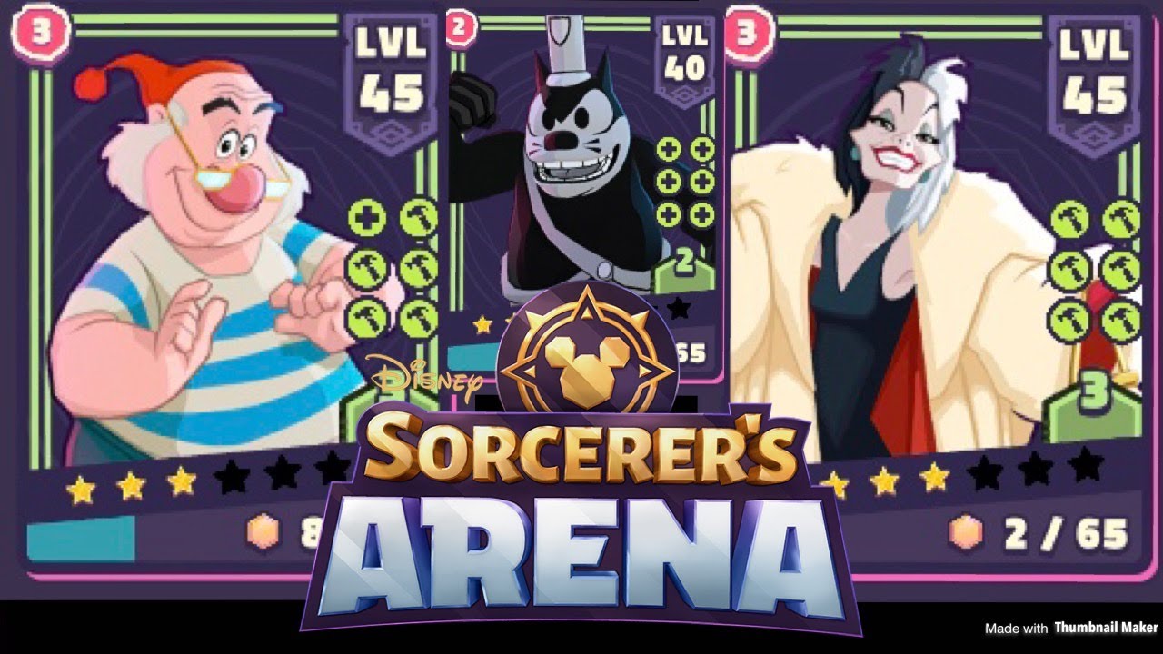 Disney Sorcerer's Arena - Villains Campaign Stage 6 with Smee, Cruella de Vil, and Steamboat Pete