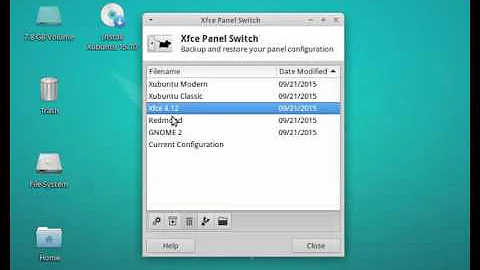 Xfce Panel Switch Defaults