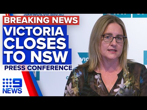 Coronavirus: Victorian border to close to NSW from midnight tomorrow | 9 News Australia thumbnail